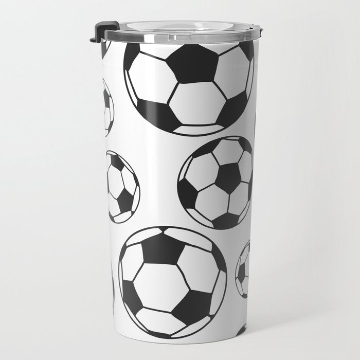 Soccer Balls Travel Mug Gallery Image 3