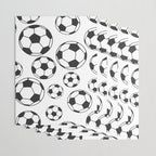 Soccer Balls Wrapping Paper Gallery Image 3