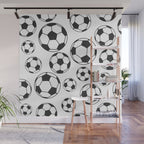 Soccer Balls Wall Mural Gallery Image 1