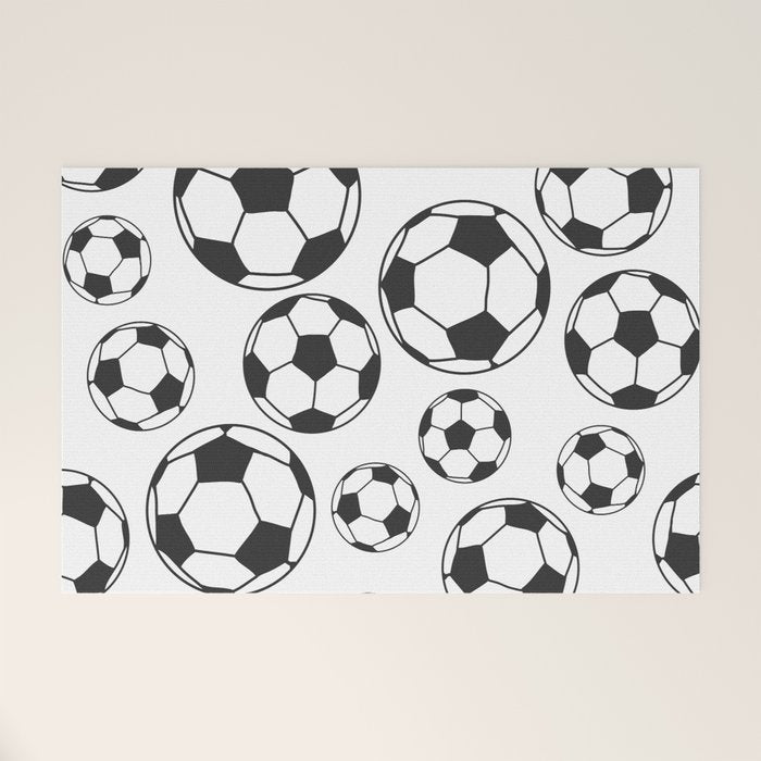 Soccer Balls Welcome Mat Gallery Image 1