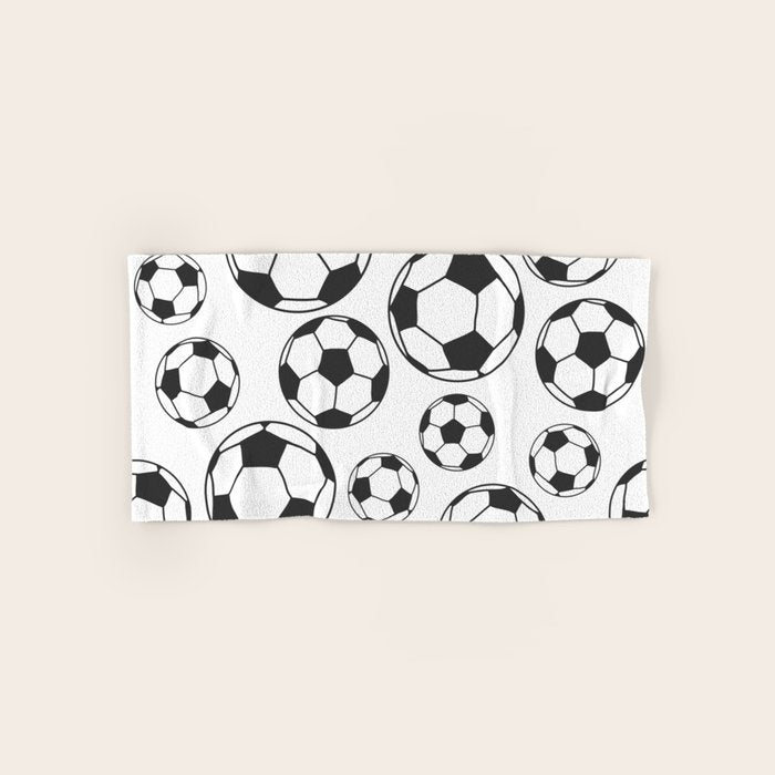 Soccer Balls Bath Towel Gallery Image 1