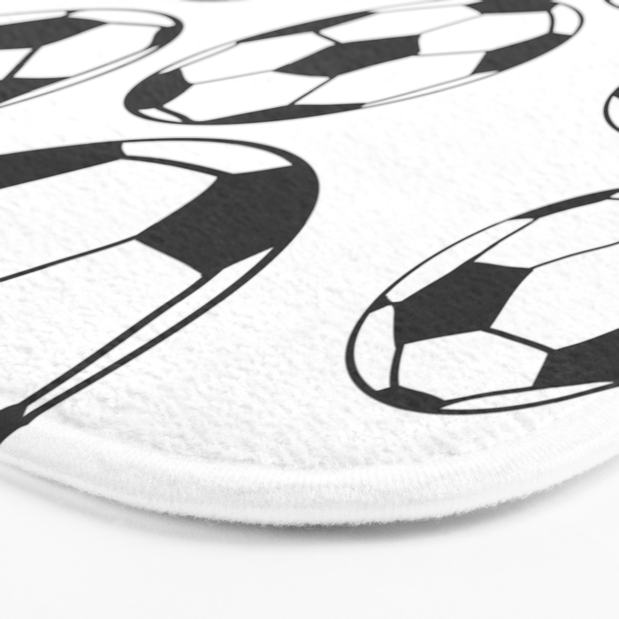 Soccer Balls Bath Mat Gallery Image 3