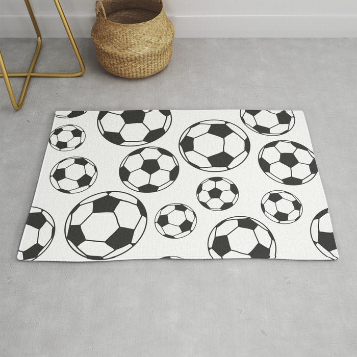 Soccer Balls Rug Gallery Image 1