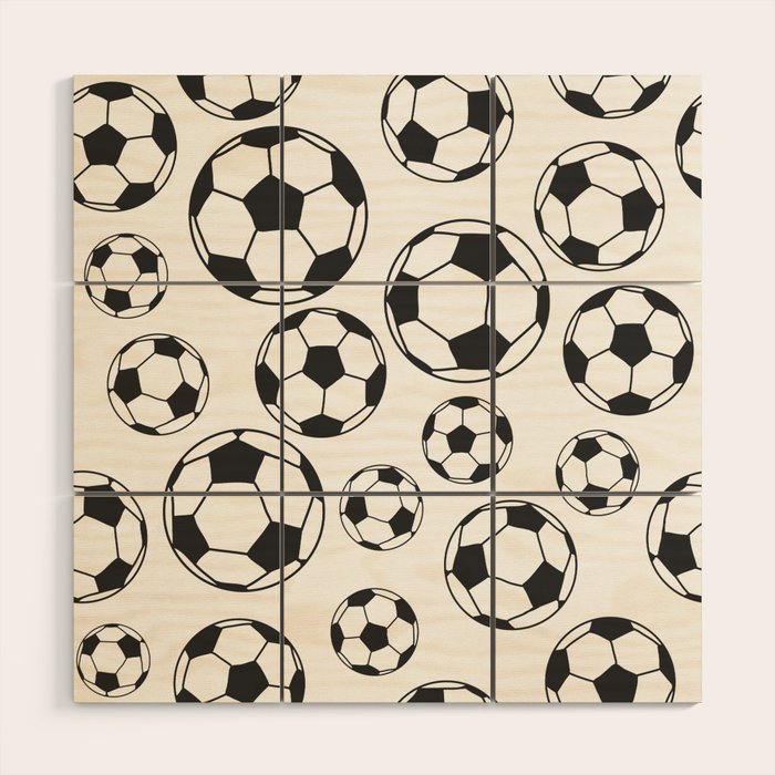 Soccer Balls Wood Wall Art Gallery Image 1