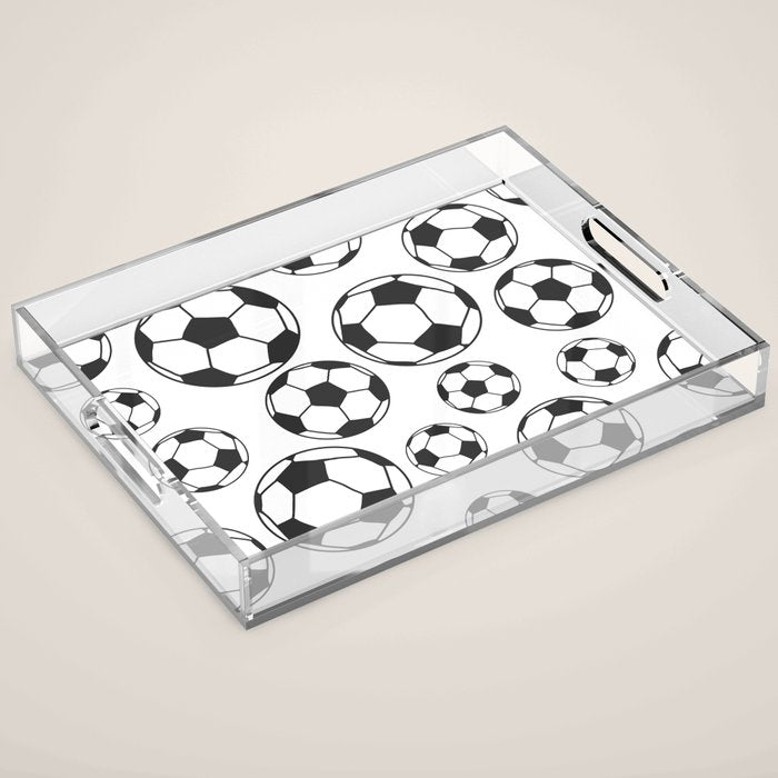 Soccer Balls Acrylic Tray Gallery Image 1