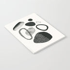 Monochrome Abstract Shapes #1  Notebook Gallery Image 2