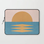 Sunrise Geometric - Midcentury Style Laptop Sleeve Gallery Image 1