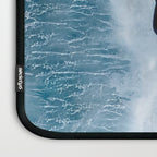 Minimalist wave crashing on a black sand beach in Iceland â Ocean Landscape Photography Laptop Sleeve Gallery Image 3