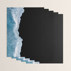 Minimalist wave crashing on a black sand beach in Iceland â Ocean Landscape Photography Wrapping Paper Gallery Image 3
