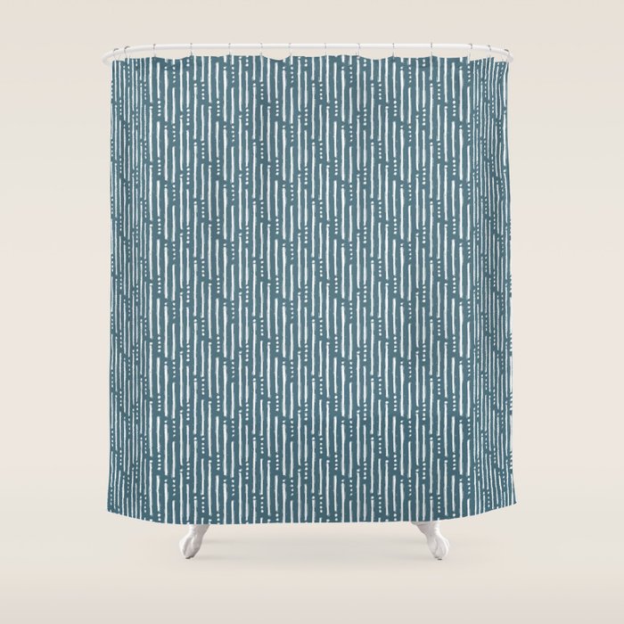 Lines in the Surf Shower Curtain Gallery Image 1