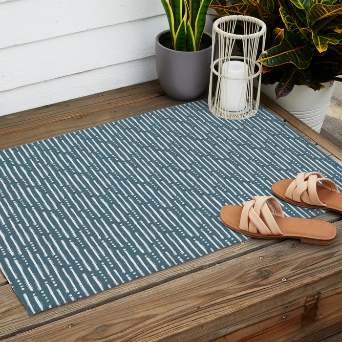Lines in the Surf Outdoor Rug Gallery Image 2