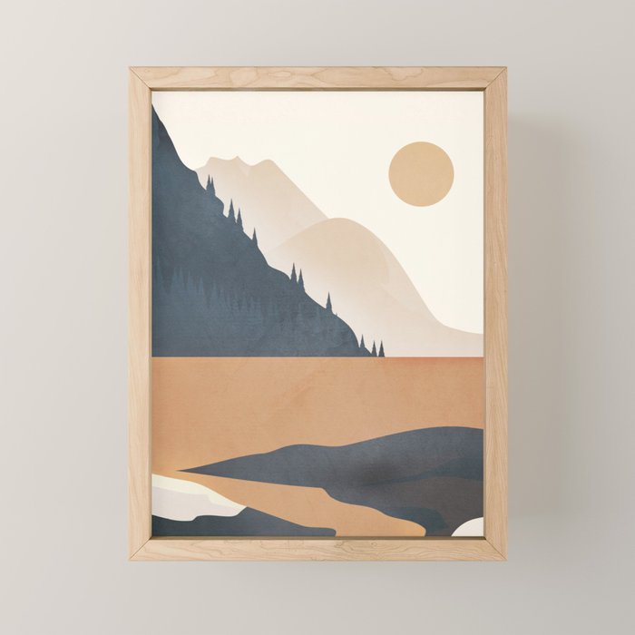 Minimalistic Landscape IV Mini Art Print Gallery Image 1