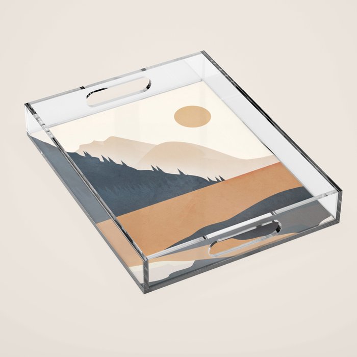 Minimalistic Landscape IV Acrylic Tray Gallery Image 1