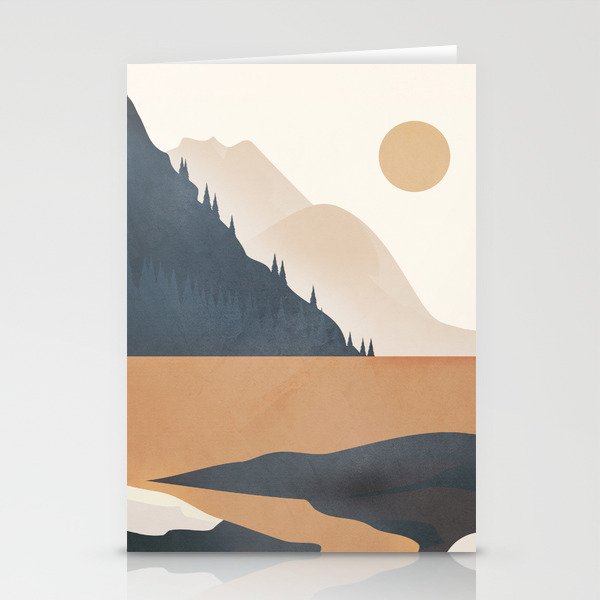 Minimalistic Landscape IV Stationery Card Gallery Image 2