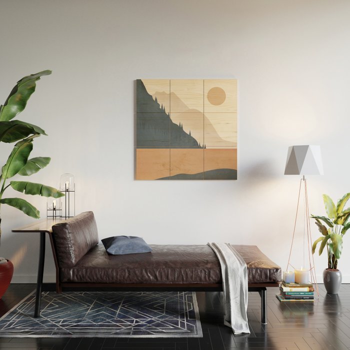 Minimalistic Landscape IV Wood Wall Art Gallery Image 2