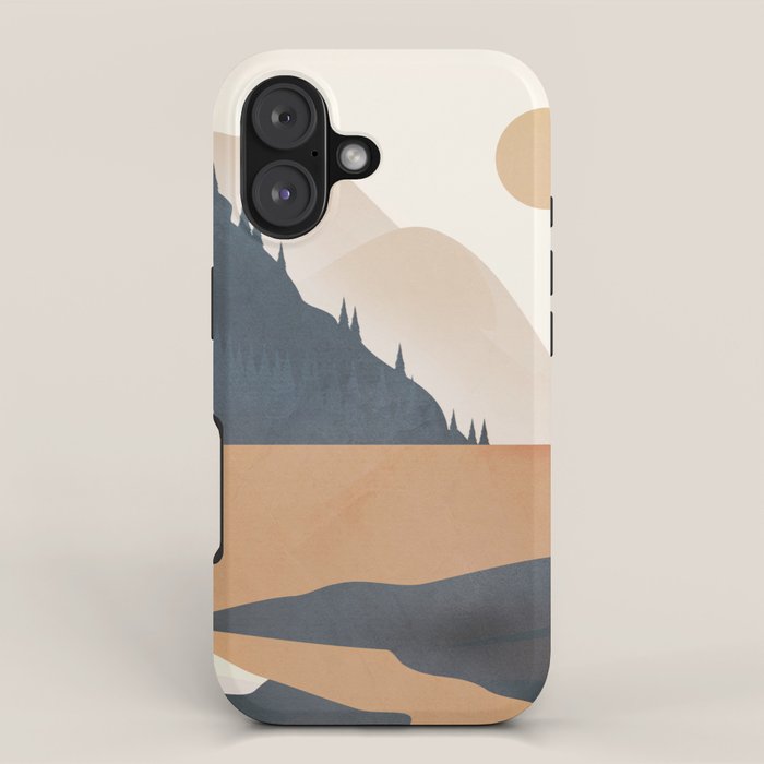 Minimalistic Landscape IV iPhone Case Gallery Image 1