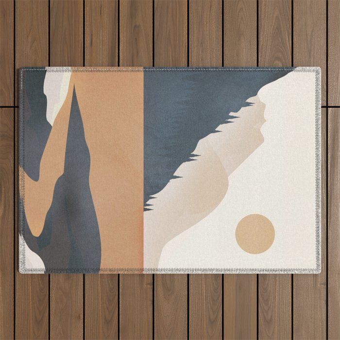 Minimalistic Landscape IV Outdoor Rug Gallery Image 1