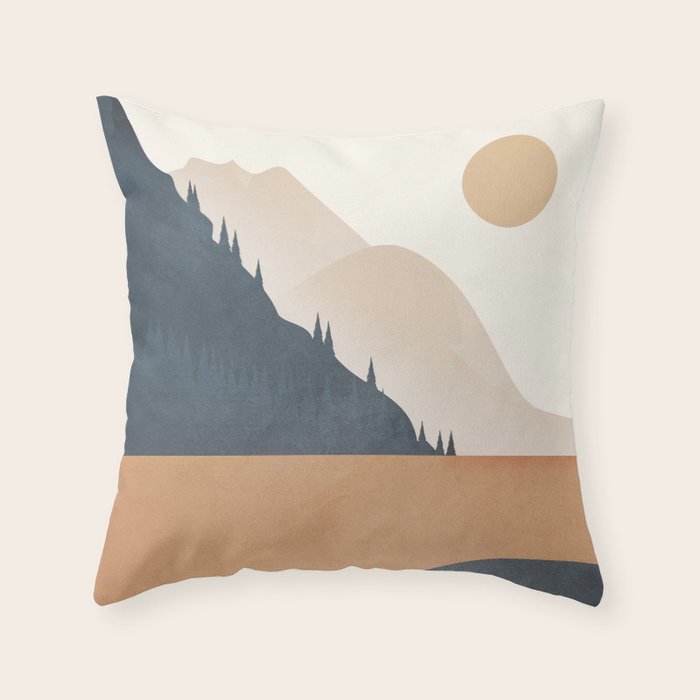 Minimalistic Landscape IV Throw Pillow Gallery Image 6
