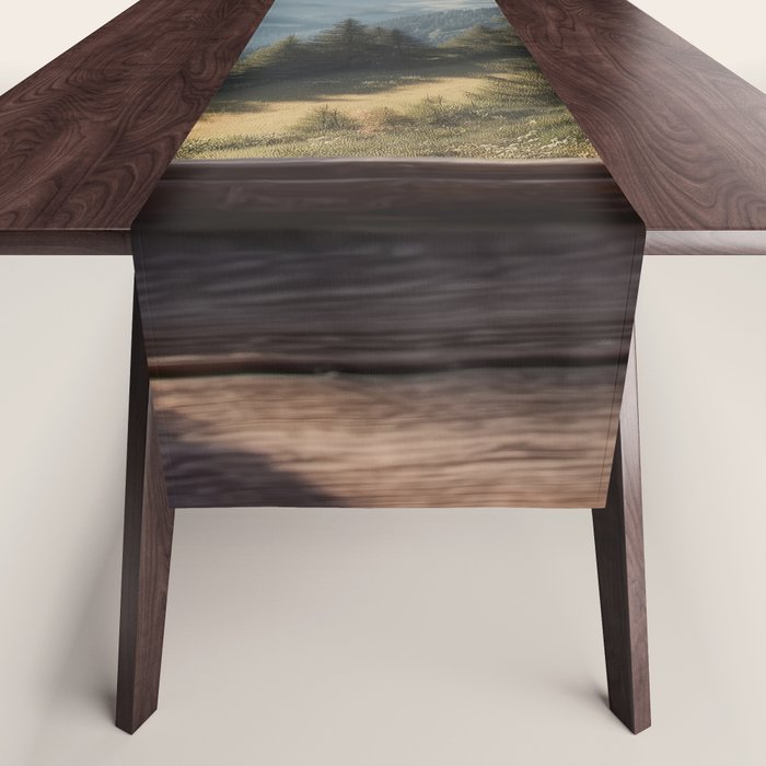 Where the Pines Begin - Alpine Landscape Print Table Runner Gallery Image 1