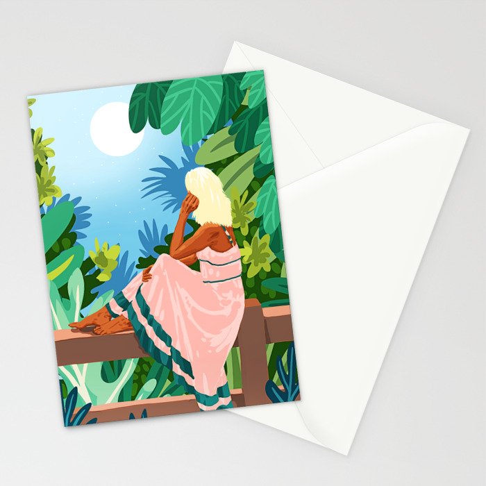 Forest Moon Bohemia Stationery Card Gallery Image 2