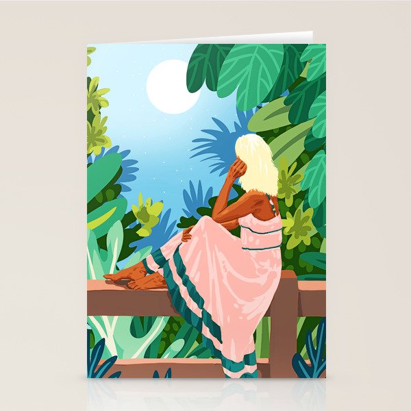 Forest Moon Bohemia Stationery Card Gallery Image 1