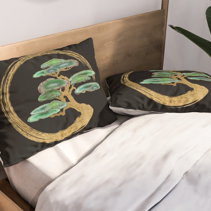 Zen Enzo Geode Bonsai Tree Pillow Sham Gallery Image 2
