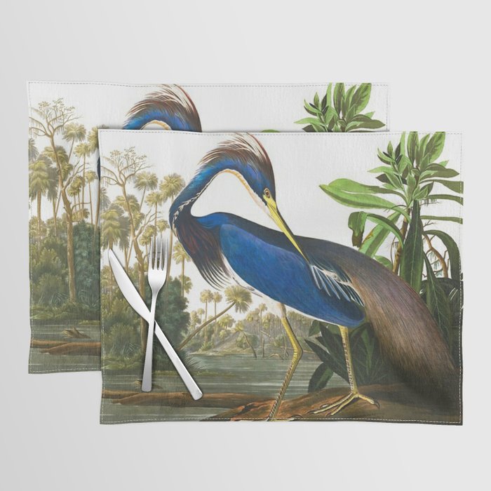 John James Audubon - Louisiana Heron Placemat Gallery Image 1