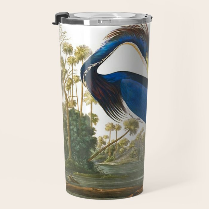John James Audubon - Louisiana Heron Travel Mug Gallery Image 3