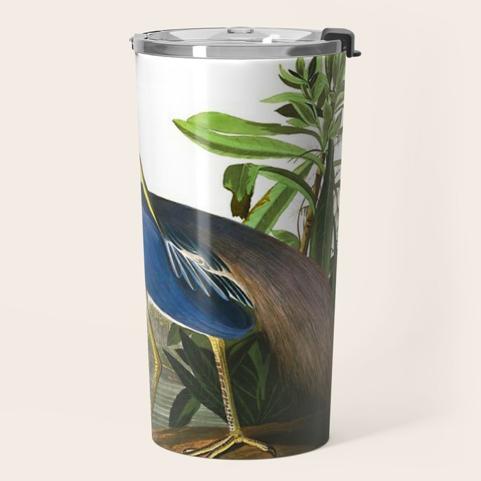 John James Audubon - Louisiana Heron Travel Mug Gallery Image 2