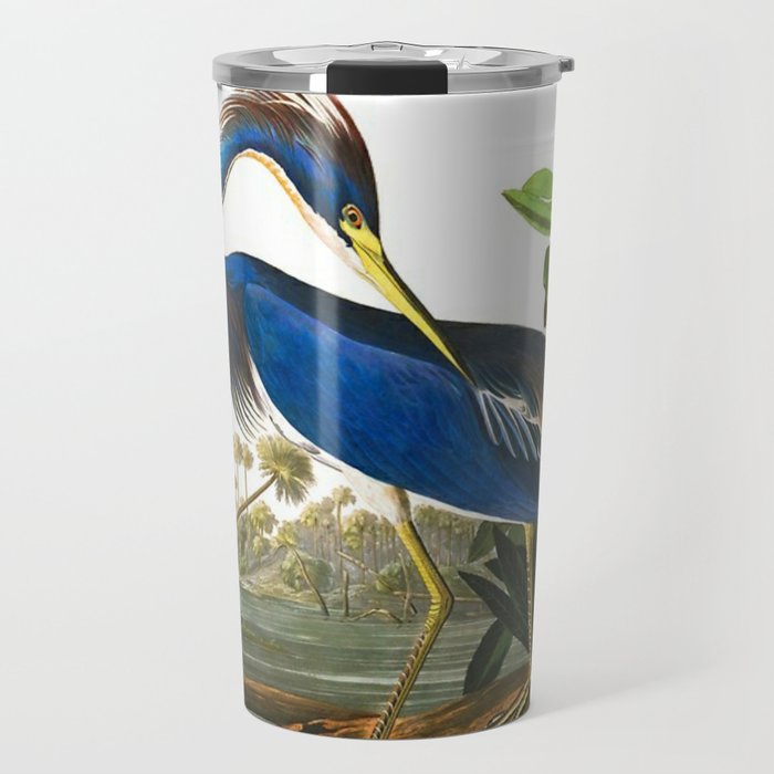 John James Audubon - Louisiana Heron Travel Mug Gallery Image 1