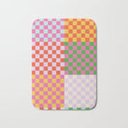 Happy patchwork Bath Mat Gallery Image 1