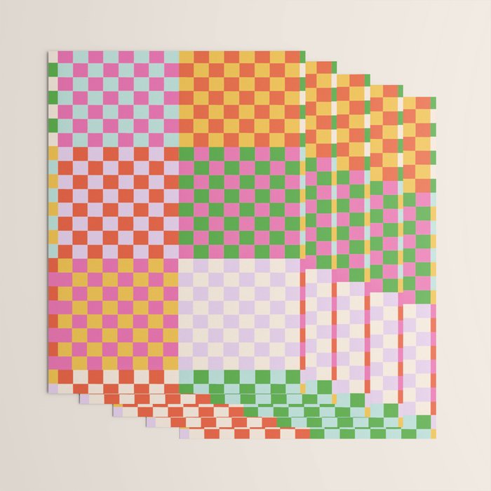 Happy patchwork Wrapping Paper Gallery Image 3