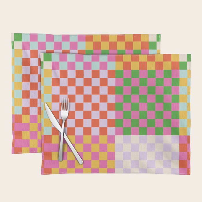 Happy patchwork Placemat Gallery Image 1