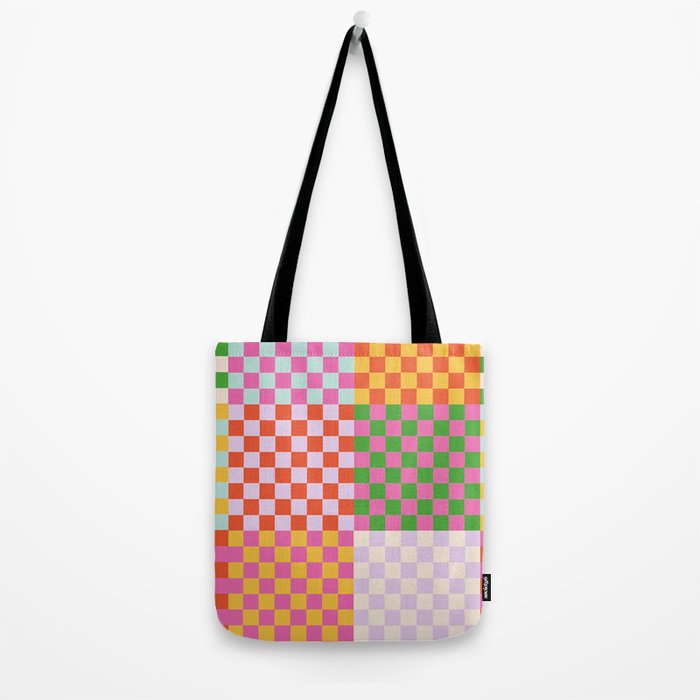 Happy patchwork Tote Bag Gallery Image 2