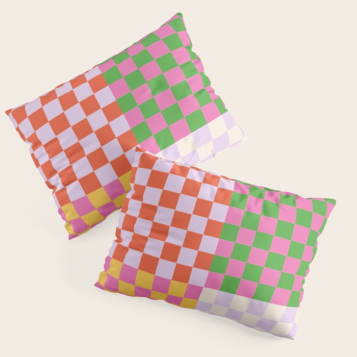 Happy patchwork Pillow Sham Gallery Image 3