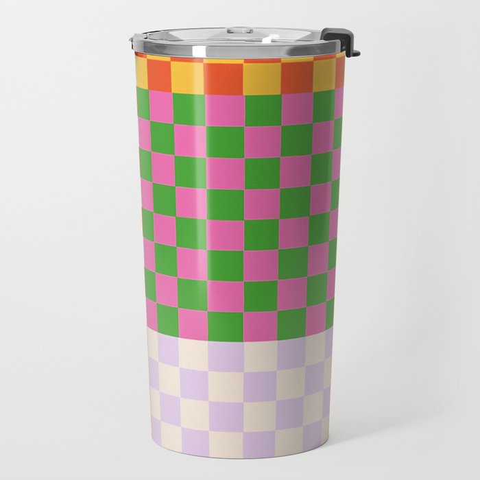 Happy patchwork Travel Mug Gallery Image 2