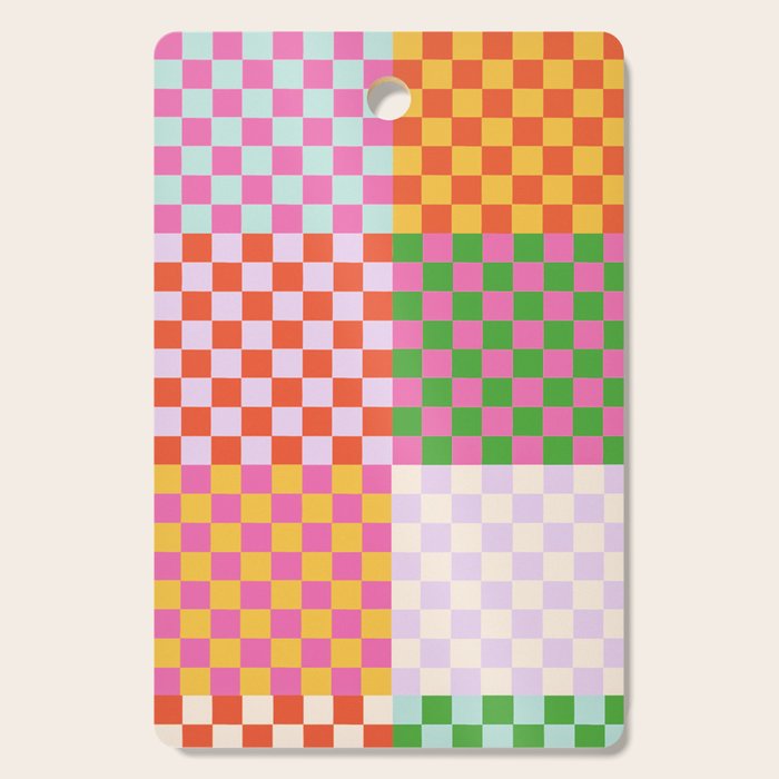 Happy patchwork Cutting Board Gallery Image 1