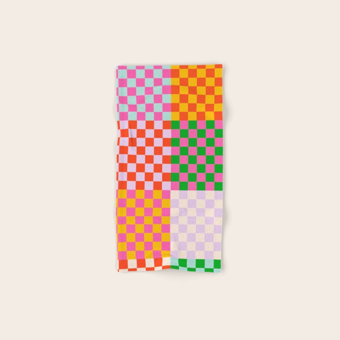 Happy patchwork Towels Gallery Image 1