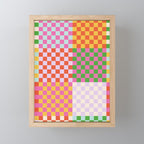 Happy patchwork Mini Art Print Gallery Image 1