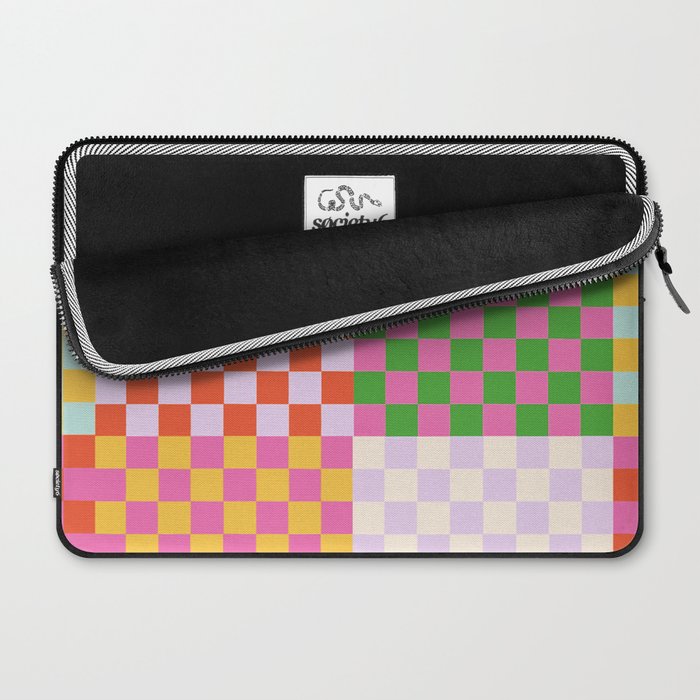 Happy patchwork Laptop Sleeve Gallery Image 2