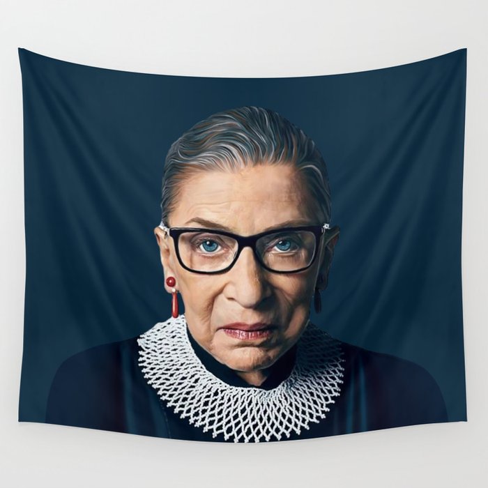 Ruth Bader Ginsburg Wall Tapestry Gallery Image 1