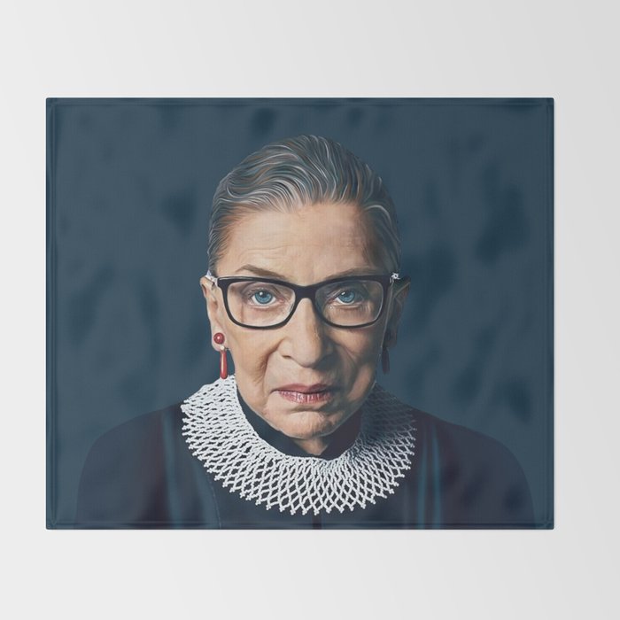 Ruth Bader Ginsburg Throw Blanket Gallery Image 2