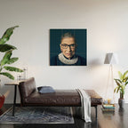 Ruth Bader Ginsburg Wood Wall Art Gallery Image 2