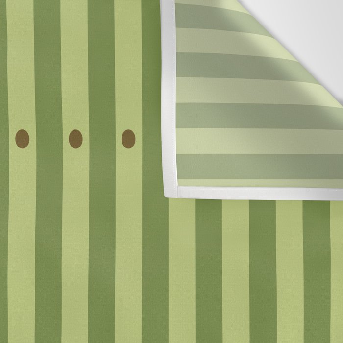 Stripes and Dots geometric pattern sage green Wall Tapestry Gallery Image 3
