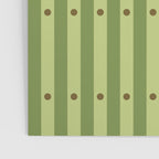 Stripes and Dots geometric pattern sage green Poster Gallery Image 3