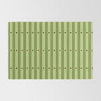 Stripes and Dots geometric pattern sage green Rug Gallery Image 2