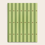 Stripes and Dots geometric pattern sage green Notebook Gallery Image 4
