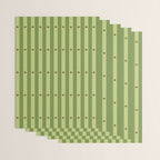 Stripes and Dots geometric pattern sage green Wrapping Paper Gallery Image 3