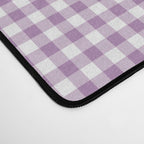 Lilac Gingham Check Desk Mat Gallery Image 4