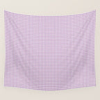 Lilac Gingham Check Wall Tapestry Gallery Image 4